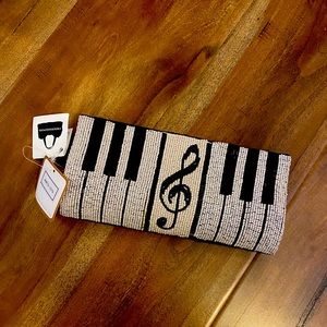 NWT Mary Frances piano clutch bag